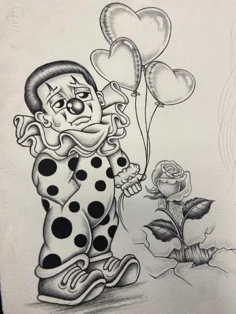 Happy Birthday Prison Art, Jessica Rabbit Drawing Sketches, Chicano Birthday Cards, Clown Drawing Chicano, Cholo Love Drawings, Latino Drawing, Chicano Sketches, Cholo Clown Drawing, Chicana Art Drawing