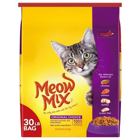 Meow Mix Cat food has been recalled over Salmonella concerns. There are two different 30 lb bags included in this recall. If you have a cat or buy this kind of cat food you may want to take a look at the recall below. Click the link below to read more about this recall and […] The post Meow Mix Cat Food RECALLED! appeared first on Glitchndealz. Meow Mix, Pet Odor Eliminator, Best Cat Food, Cat Essentials, Balanced Nutrition, Ocean Fish, Complete Nutrition, Kinds Of Cats, Dry Cat Food