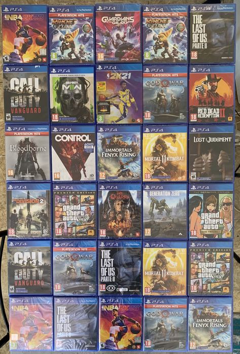 Ps4 Games Collection, Ps5 Games Collection, Aesthetic Playstation, Boys Game Room, Gaming Rooms, Minecraft Images, Video Games Ps4, Arte Ninja, Video Game Room Design