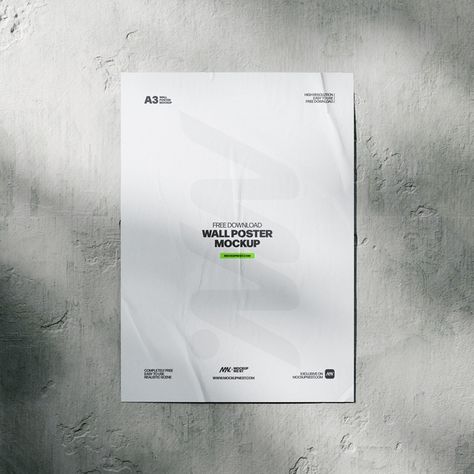 Free Wall Poster Mockup PSD Mock Up Design Ideas, Wall Poster Mockup, Mockup Design Ideas, Poster Mock Up, Poster Mockup Free, Street Posters, Poster Packaging, Mock Up Poster, Poster Mockup Psd