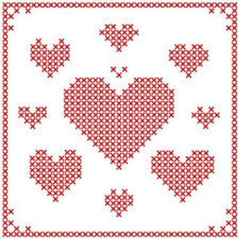 Embroidery Hearts, Cross Stitch Letters, Just Cross Stitch, Cross Stitch Patterns Flowers, Cross Stitch Heart, Pixel Art Pattern, Creation Couture, Simple Cross Stitch, Free Cross Stitch