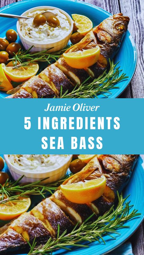 Jamie Oliver 5 Ingredients Sea Bass Jamie Oliver 5 Ingredients, Thai Red Curry Paste, Jamie Oliver Recipes, 5 Ingredient Recipes, Red Curry Paste, Spring Onions, Sea Bass, Curry Paste, Jamie Oliver