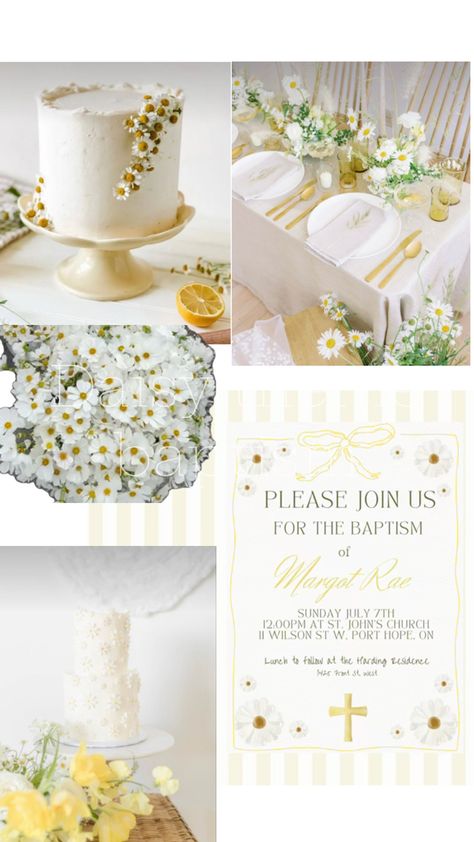 https://www.etsy.com/ca/shop/Frankieallens Girl Baptism Theme, Baptism Themes, Daisy Theme, Girl Baptism, Daisy Girl, Girl Themes, Baptism Girl, Party Themes, Birthday Parties