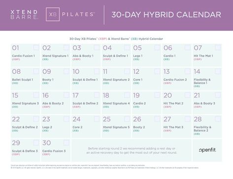 XB Pilates is perfect for someone looking to lose weight and tone up. The 30 minute workouts require no equipment and are low impact! #workouts #fitness #lowimpact #pilates Andrea Rogers, Fitness Calendar, Pilates Program, Xtend Barre, Barre Moves, Barre Workouts, Beachbody Programs, Pilates Benefits, Why I Run