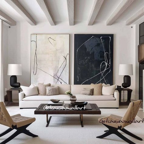 Large artwork living room