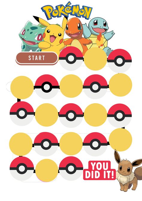 Pokemon Reward Chart, Star Chart For Kids, Reinforcement Chart, Preschool Classroom Themes, Reward Chart Template, Kids Therapy, Minion Stickers, Reading Rewards, Table Activities