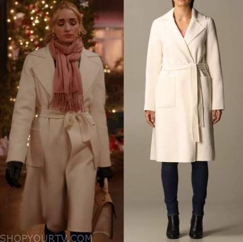 Ginny and Georgia: Season 2 Episode 6 Georgia's White Wrap Coat Georgia Miller Season 2, Georgia Miller Outfits Season 2, Georgia Miller Style, Georgia Outfits Ginny And Georgia, Ginny And Georgia Outfits, Georgia Miller Outfits, Georgia Outfits, Georgia Clothes, Georgia Miller