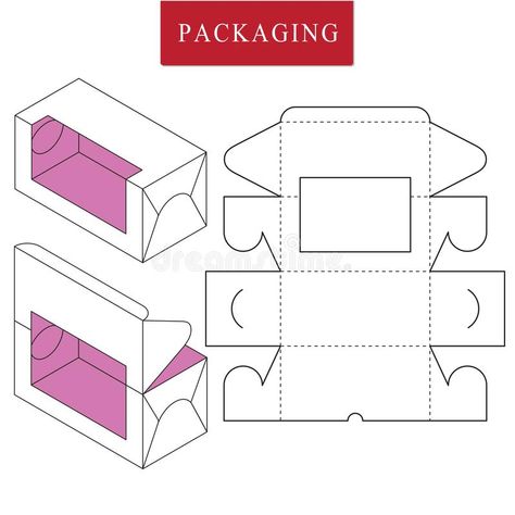 Cupcake Boxes Template, Box Packaging Templates, Cake Boxes Packaging, Cookie Drawing, Bakery Packaging Design, Package Template, Cupcake Packaging, Mini Printables, Packaging Template Design