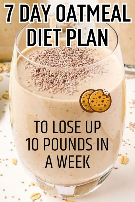 Achieve fast weight loss with this 7-day oatmeal plan. Lose up to 10 pounds in one week with simple and delicious meals. Loose Weight In 30 Days Meal Plan, Simple Healthy Eating Plan, Healthy Weight Loose Breakfast, What To Eat To Lose 10 Pounds, Losing Weight In A Month Meal Plan, Loss Weight Meal Breakfast, Weight Lost In A Week Meal, Recipes To Lose Belly Fat Meals, Breakfast Meal Prep For The Week Losing Weight