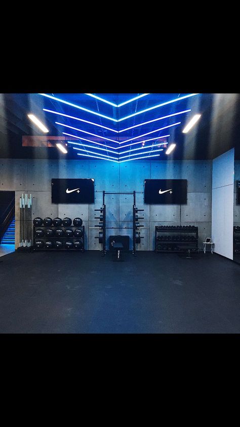 Black Gym Interior, Home Gym Lighting, Home Gym Basement, Home Gym Inspiration, Gym Lighting, Dream Gym, Gym Design Interior, Lighting For Home, Home Gym Garage