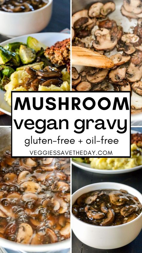 Don't forget the Mushroom Vegan Gravy this Thanksgiving and Christmas! It's easy to make in 20 minutes and is gluten-free and oil-free. It's the perfect addition to your holiday table. Vegan Gluten Free Christmas, Gluten Free Christmas Dinner, Mushroom Vegan, Vegan Mushroom Gravy, Vegan Gravy, Christmas Dinners, Vegan Holiday Recipes, Vegan Mushroom, Vegan Holiday