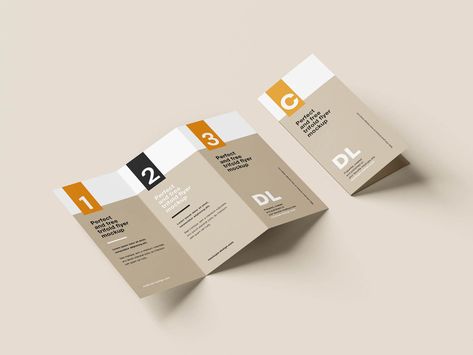 Clean tri-fold DL flyer mockup - Mockups Design Brochure Mockup Free, Brochure Mockup, Flyer Mockup, Brochures Mockups, Mockups Design, Trifold Brochure, Mockup Free Psd, Tri Fold, Free Mockup