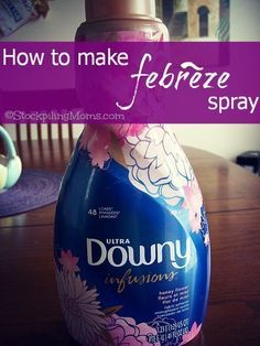 Febreze Spray, Homemade Febreze, Cleaning Detergent, Dollar Store Bins, Powder Laundry Detergent, Laundry Powder, Homemade Laundry, Speed Cleaning, Fabric Spray