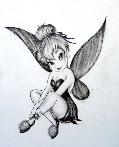 Tattoo Tinkerbell, Tinker Bell Tattoo, Fairy Tattoos, Belle Tattoo, Arte Doodle, Fairy Tattoo Designs, Disney Tattoo, Tattoo Desings, Fairy Tattoo