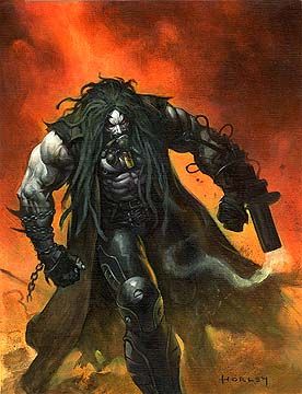 Alex Horley - Lobo Lobo Dc, Arte Heavy Metal, Comic Villains, Comic Book Artwork, Dc Characters, Dwayne Johnson, Dc Comics Art, Dc Heroes, Comic Book Heroes