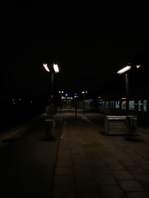 Dark Sidewalk Aesthetic, Sweden At Night, Dark Outside Aesthetic, Athestic Pics Dark, Dark Atheistic, Dark Aethstetic, Dark Pinterest, Dark Authentic, Dark Location