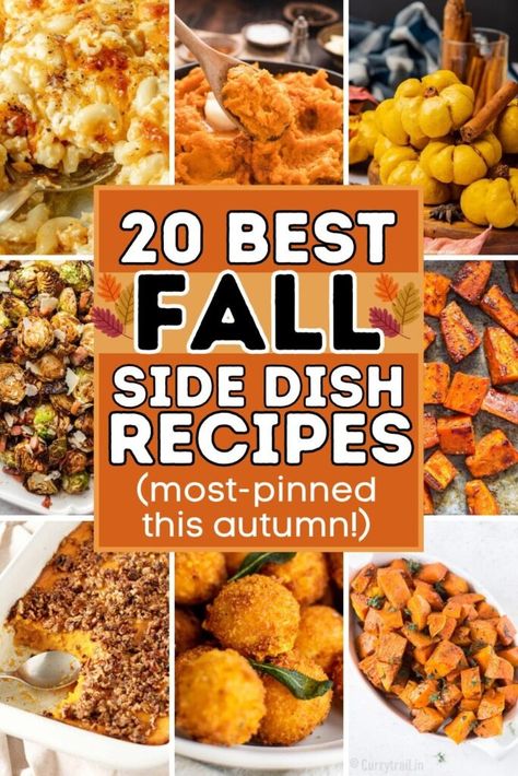 20 Most-Pinned Fall Side Dishes to Enjoy This Autumn - ZEN AND HONEY Fall Vegetable Sides, Halloween Sides Dishes, Halloween Side Dishes, Fall Vegetable Side Dishes, Fall Side Dishes, Fall Side Dish Recipes, Fall Grilling, Roasted Carrots And Parsnips, Winter Side Dishes