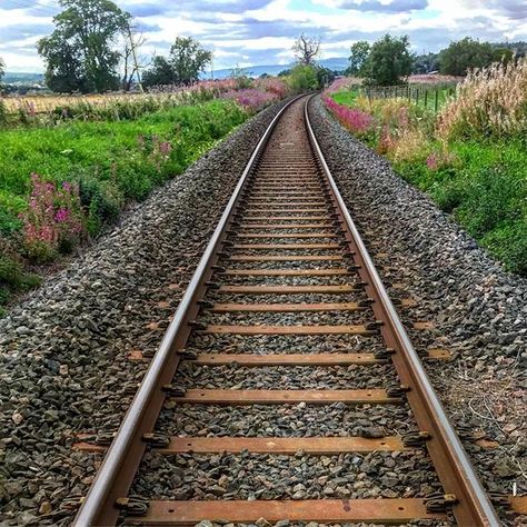 Railway Line, English Projects, Railway Track, Walk The Line, All Aboard, Central Station, Ways To Travel, Train Tracks, The Horizon