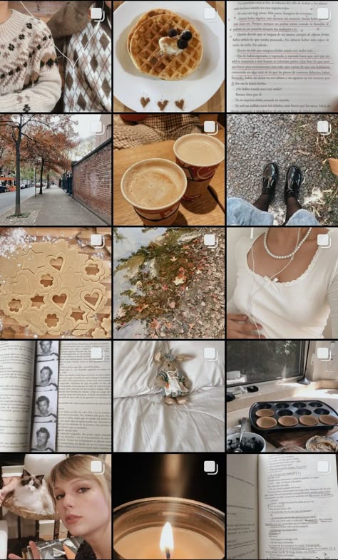 Fall Instagram Pictures Aesthetic Feed, Fall Feed Instagram, Autumn Feed Instagram, September Instagram Story, Fall Instagram Feed, Autumn Instagram Feed, Casual Instagram, Photo Cutout, Autumn Instagram