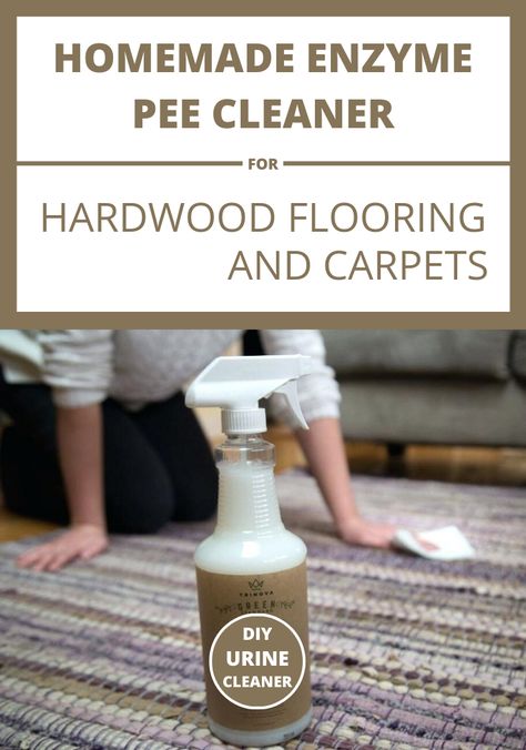 Homemade Enzyme Pee Cleaner For Hardwood Flooring And Carpets - CleaningInstructor.com Homemade Wood Floor Cleaner, Cleaning Pet Urine, Diy Floor Cleaner, Diy Hardwood Floors, Wood Floor Cleaner, Enzyme Cleaner, Hardwood Floor Cleaner, Carpet Cleaner Homemade, Clean Hardwood Floors