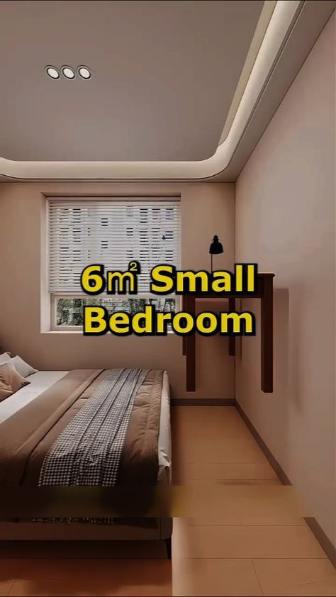 𝐑𝐨𝐨𝐦 𝐝𝐞𝐬𝐢𝐠𝐧 | 6㎡ Small Bedroom #room #youngpeople #design #HouseDecoration #Homedesign #roomdesign #fyp #foryou | Instagram 2x3 Bedroom Ideas, Tiny Bedroom Design, Small Bedroom Inspiration, Small Bedroom Interior, Amazing Bedroom Designs, Bedroom Redesign, Stylish Bedroom Design, Small Room Design Bedroom, Interior Design Your Home