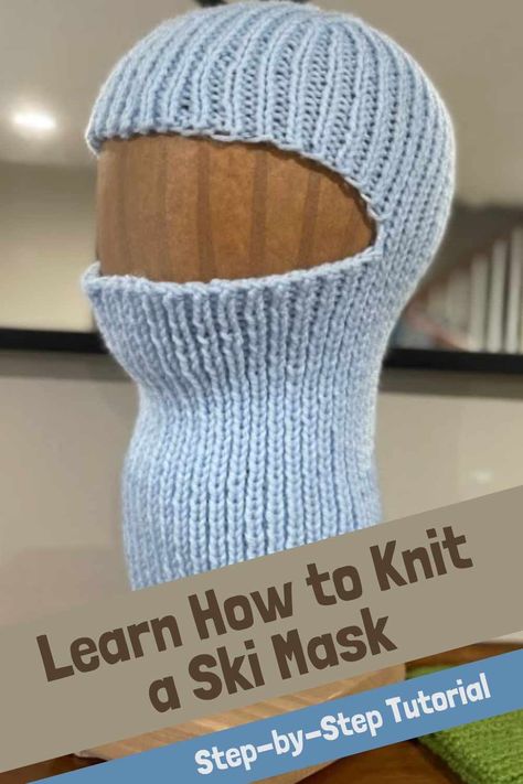 Are you looking to keep your face warm and protected during the cold winter months? A ski mask is the perfect solution. In this video tutorial, Madeline from Knitting House Square shows you step-by-step how to knit your very own ski mask. The free pattern featured in the video is knit flat, not in the round, and then seamed up the side. Madeline takes you through each step of the process, from the cast on to the ribbing pattern, casting off for the ski mask opening, casting back on after... Knitted Ski Mask Pattern Free, Knitted Face Mask Free Pattern, Knit Ski Mask Pattern, Ski Mask Knitting Pattern, Knit Ski Mask Pattern Free, Ski Mask Knitting Pattern Free, Knitted Balaclava Free Pattern, Balaclava Knitting Pattern Free, Ski Mask Pattern