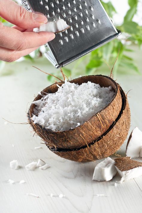 Grate coconut with grater. And nut , #AD, #coconut, #Grate, #nut, #grater #ad Best Snack Foods, Foods For Diabetics, Coconut Grater, Sweets For Diabetics, Make Almond Milk, Snack Foods, Grated Coconut, Coconut Recipes, Fun Snacks