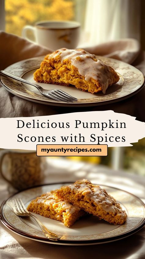 Enjoy the taste of fall with our Easy Pumpkin Scones Recipe! These tender and flaky scones are filled with pumpkin and spices, making them a delightful breakfast option. Simple to prepare, they’re perfect for cozy mornings or gatherings. Serve with a cup of coffee or tea for a wonderful fall experience! Pumpkin Spice Scones, Flaky Scones, Pumpkin Scones Recipe, Pumpkin Scones, Scones Recipe, Cozy Mornings, Pumpkin Flavor, Afternoon Snack, Delicious Pumpkin