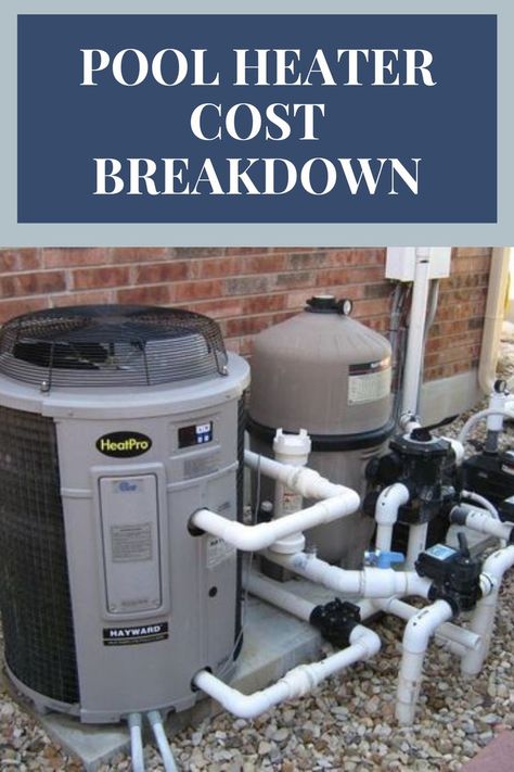 Check out this swimming pool heater cost analysis for a full breakdown of average prices by heater type, size, and more. Pool Heating Ideas, Homemade Pool Heater, How To Heat A Pool Without A Heater, Heated Outdoor Pool Winter, Solar Heater For Pool, Above Ground Pool Heater, Diy Pool Heater, Installing Above Ground Pool, Semi Above Ground Pool