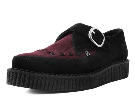 Cow suede Point Toe | CREEPERS [PREORDER] – Beserk Emo Shoes, Tuk Creepers, Black Creepers, Demonia Shoes, Prince Purple Rain, Teddy Boys, Look Rock, Black Cow, Rock N’roll