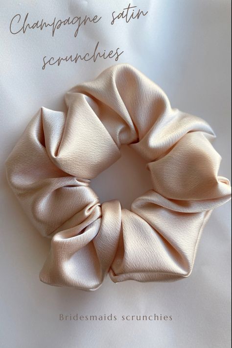 Bride Scrunchies, Bridesmaid Scrunchie, Ballerina Party Favors, Bachelorette Party Hair, Bun Scrunchie, Large Scrunchies, Ballerina Bun, Diy Hair Scrunchies, Favors Ideas