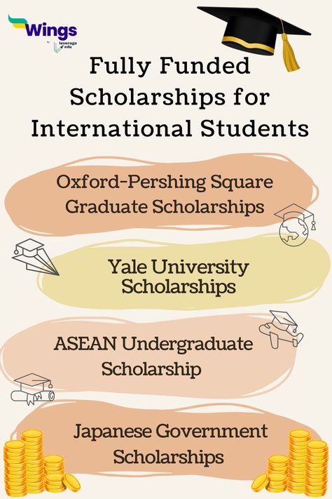 Fully funded scholarships for international students that will take away your worries about the overwhelming study abroad expenses. #studyabroad #scholarships #leverageedu Senior Year Planning, Communications Degree, Scholarships For International Students, Scholarships For College Students, Graduate Scholarships, Undergraduate Scholarships, Study Abroad Scholarships, International Scholarships, Communication Studies