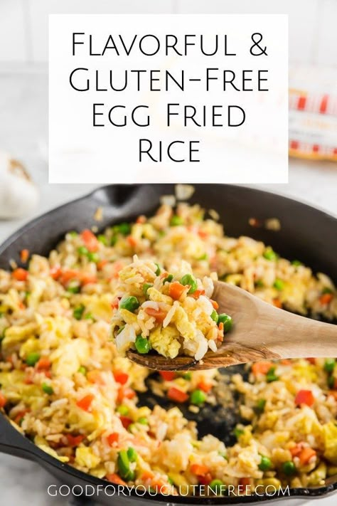 Gluten Free Fried Rice, Gluten Recipes, Celiac Recipes, Gf Food, Theme Nights, Egg Fried Rice, Cookies Gluten Free, Free Lunch, Gluten Free Granola