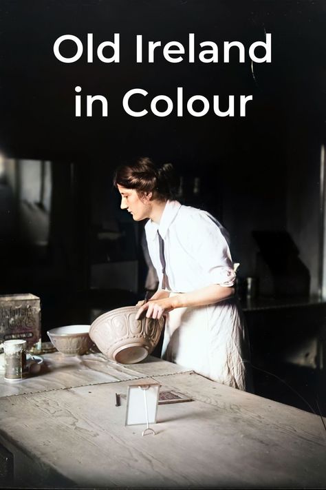 Vintage image of a woman baking with text overlay Limerick Ireland Aesthetic, Irish Culture Aesthetic, Ireland 1916, Ireland Aesthetic, Old Ireland, Limerick Ireland, Images Of Ireland, Galway City, To Read List