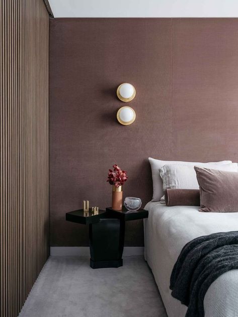 luxury bedroom Mauve Bedroom, Australian House, Garden Magazine, Australian Interior Design, Interior Design Awards, Hotel Decor, Australian Homes, Decoration Inspiration, Design Competitions