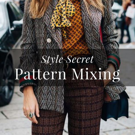 Simplified Wardrobe, Sacramento Personal Styling—How to Mix Prints and Patterns Mixing Patterns Outfit, Mixing Patterns, Mixed Pattern Outfit, Jumper With Skirt, Mixing Patterns Fashion, Simplify Wardrobe, Pattern Mixing Outfits, Mixing Prints Fashion, Create Capsule Wardrobe