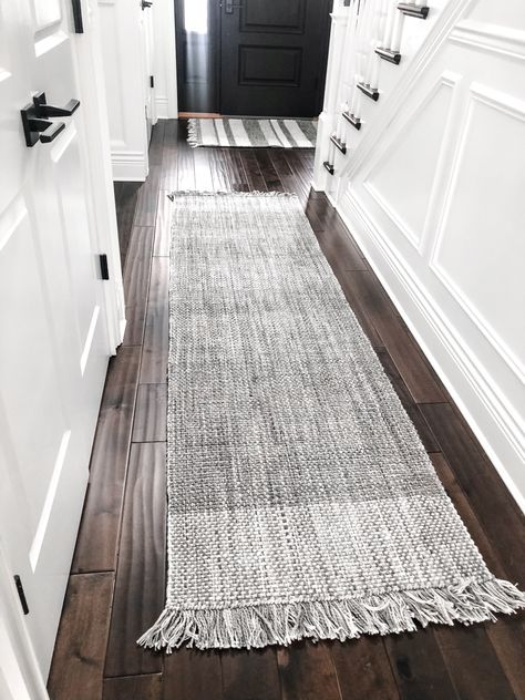 Grey Runner Rugs, Small Foyer Rugs Entryway, Runner Rugs In Bathroom, Hallway Rugs Entryway, Runners Rugs Entryway, Long Kitchen Rug Runners, Runner In Front Of Bed, Entry Way Rug Ideas, Hallway Rugs Ideas