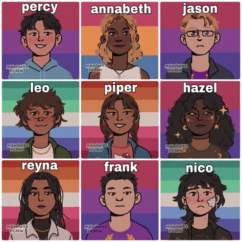 Leo Valdez X Jason Grace, Percy Jackson Bi, Unlabeled Sapphic, Hazel Percy Jackson, Percy Jackson Reyna, Reyna Avila Ramirez Arellano Fanart, Reyna Avila Ramirez Arellano Headcanons, Hazel Pjo, Leo Valdez Headcanon