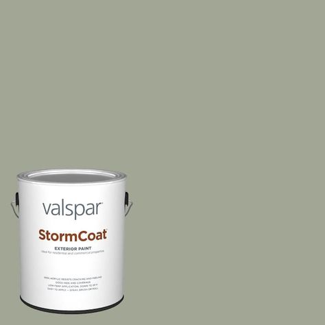 Valspar Pro Storm Coat Flat Green Tea Leaves 5004-1c Exterior Paint (1-Gallon) in the Exterior Paint department at Lowes.com Method Soap, Spanish Tile, Paint Primer, Container Size, Two And A Half, Warm Undertone, Exterior Paint Colors, Exterior Siding, Commercial Property