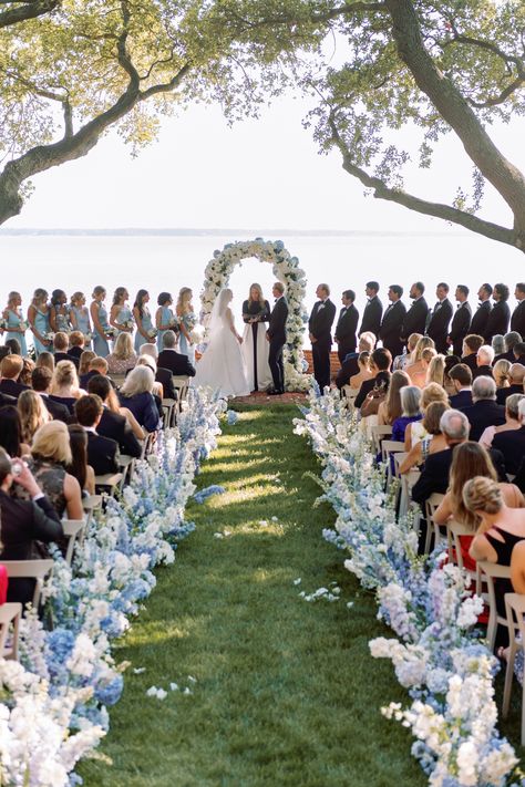 Over The Moon Styled This Bride For Her Black-Tie Wedding at The Groom's Childhood Home in Virginia - Over The Moon Robert Taylor, Light Blue Wedding, Childhood Home, Wedding Colors Blue, Future Wedding Plans, Theme Color, Coastal Wedding, Navy Wedding, Black Tie Wedding