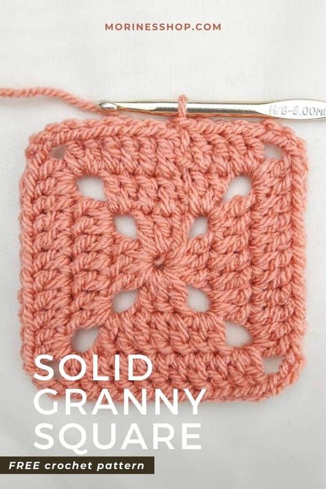 Crochet A Square Pattern, Super Simple Granny Square Tutorial, Granny Square Crochet Instructions, Mixing Yarn Weights Crochet, Single Crochet Granny Square Pattern, Crochet Perfect Square, 12x12 Crochet Square Patterns Free, Granny Square Washcloth Pattern, Perfect Granny Square Pattern