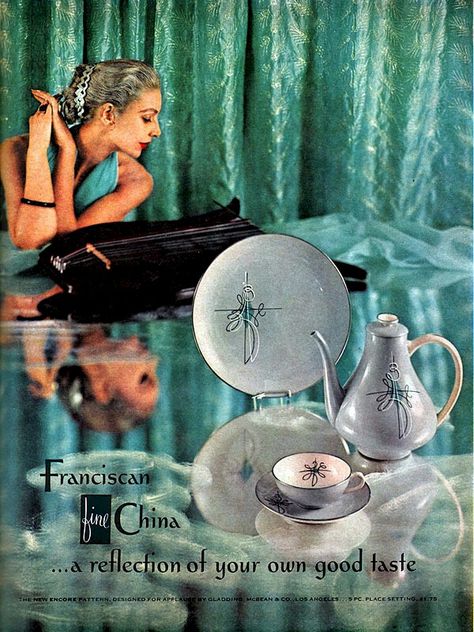 Bridal Magazine Cover, Ballet Pattern, Vintage Magazine Ads, Franciscan Ware, Creepy Kids, Collectible Pottery, Mid Century Table, Bridal Magazine, Little Ballerina