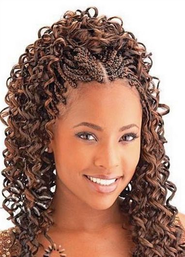 Micro Braids Hairstyles, Natural Braided Hairstyles, Tree Braids, Curly Hair Braids, African Hair Braiding Styles, Braids Hairstyles Pictures, Micro Braids, Cool Braid Hairstyles, Braids With Curls