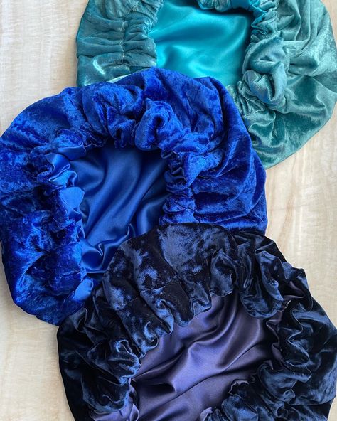 Luxury velvet bonnets with satin inside to protect your curls, silk press, and even braids! They come in regular and Jumbo size! #hairstyles #curlyhairroutine #haircare #haircaretips #bonnet Luxury Bonnets, Velvet Bonnet, Silk Sleep Bonnet, Satin Bonnet Sleep, Silk Hair Bonnets, Silk Press, Curly Hair Routine, Hair Care Tips, Protective Styles