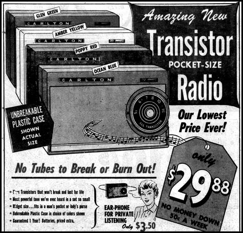 Transistor Radio Vintage, Radio Vintage, Transistor Radio, Ladies Purse, Kay Jewelers, Truck Engine, Vintage Advertisement, Diesel Trucks, Vintage Advertising