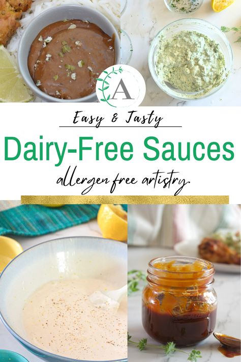 Spice up your meals with these delicious and dairy-free sauce recipes! 🍽️ Whether you're lactose intolerant or following a dairy-free lifestyle, these sauces will add flavor and creaminess to your dishes without the need for dairy. 🥣 Gluten Free Dairy Free Sauces, Dairy Free Substitutes, Top 9 Allergy Free Recipes, Dairy Replacements, Dairy Free Sauce Recipes, Dairy Free Sauce, Asian Bbq Sauce, Dairy Free Sauces, Dairy Free Recipe