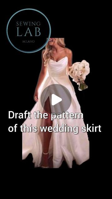 Wedding Dress Skirt Pattern, Split Skirt Pattern, Gown Patterns, Wedding Gown Patterns, Wedding Dress Skirt, Pleated Wedding Dresses, Pleats Pattern, Dress Designing, Dress With Corset