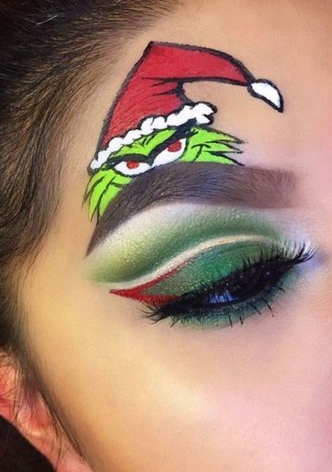 Disney Eye Makeup, Holiday Eye Makeup, Eye Makeup Guide, Xmas Makeup, Makeup Tips Eyeshadow, Christmas Eyeshadow, Holiday Eye, Strange Fashion, Christmas Eye Makeup