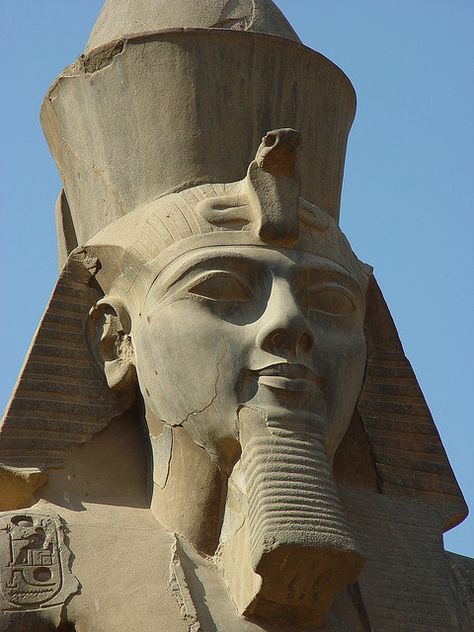 Ramses II, Luxor, Egypt Egyptian Warrior, Travel Trivia, Egyptian Pharaoh, Ramses Ii, Ancient Statues, Luxor Egypt, Egyptian Culture, Egypt Art, Egyptian History