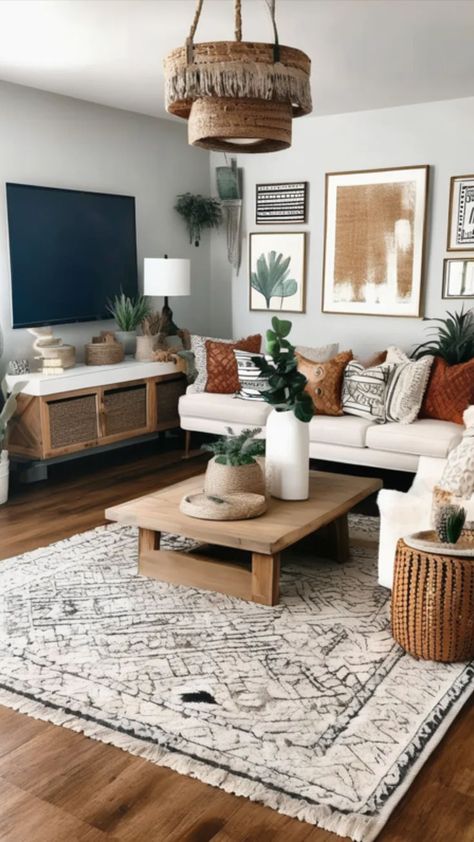 tv decor living room boho Over Tv Wall Decor Living Room, Living Room Decor Tv Wall, Over Tv Wall Decor, Living Room Decor Around Tv, Tv Wall Decor Living Room, Living Room Decor Tv, Decor Around Tv, Tv Wall Decor, Boho Living Room Decor